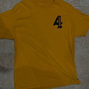 4Hunnid Mustard Yellow Graphic Tee